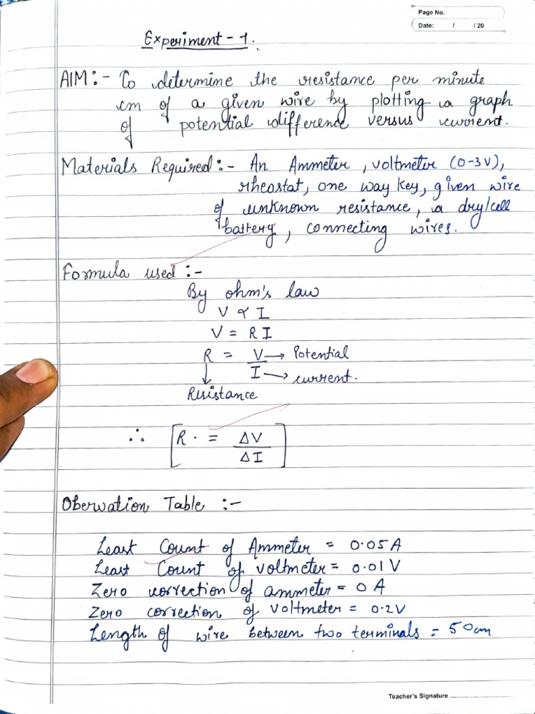 Physics Lab Manual | PDF