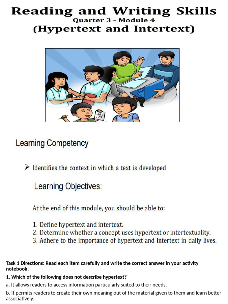 Understanding Hypertext and Intertextuality | PDF | Hypertext | Hyperlink