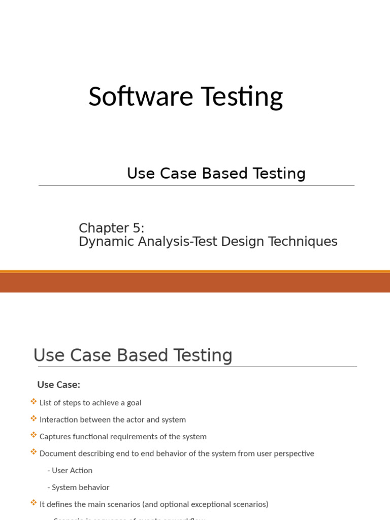 Use Case Based Testing Techniques | PDF | Software Testing | Use Case
