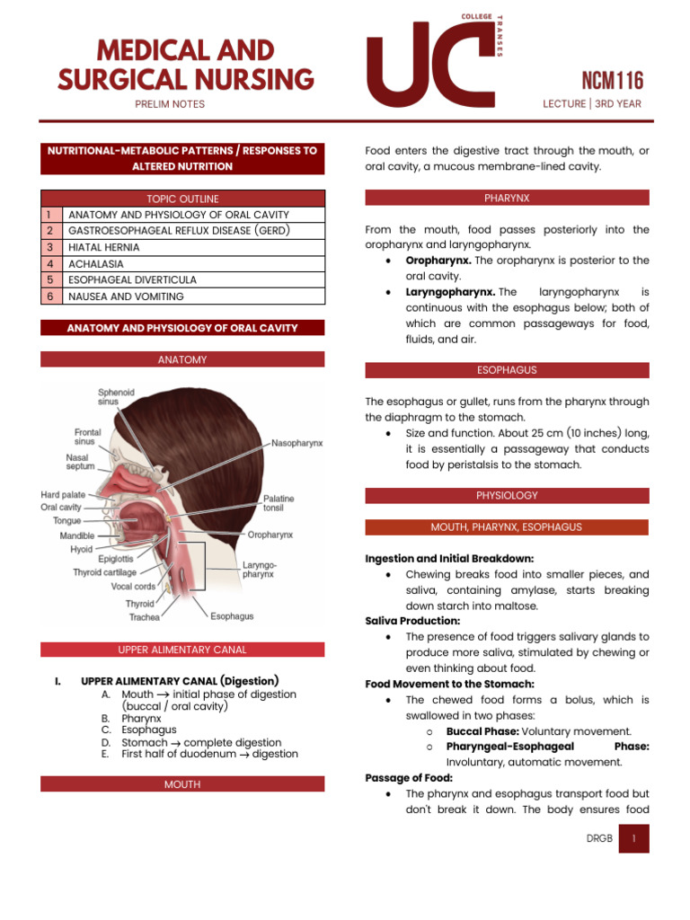 Nutritional Responses in Digestive Disorders | PDF | Esophagus ...