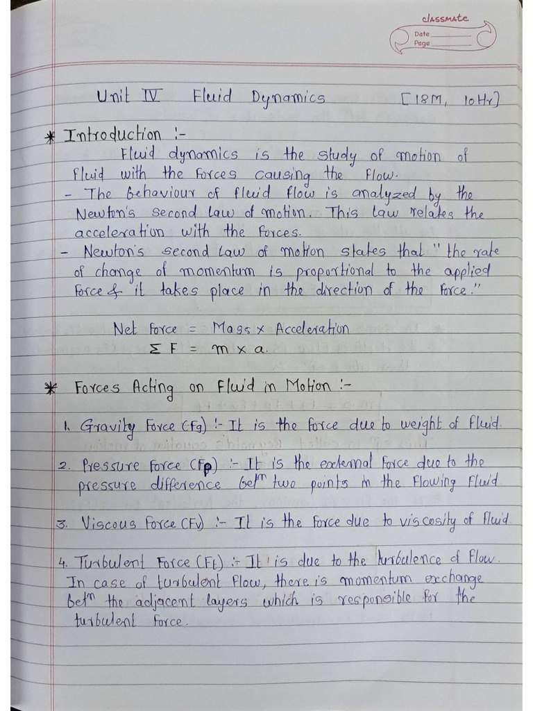 Fluid Dynamics and Fluid Flow Analysis | PDF