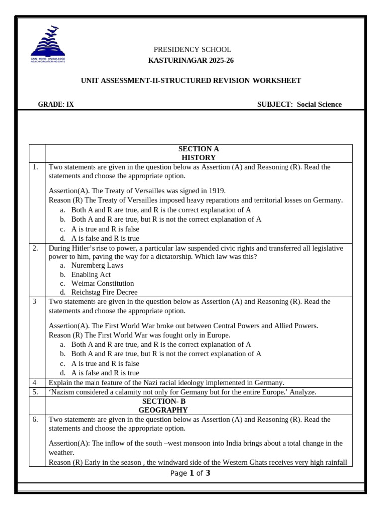 G9SST_SR_WS_UA_22025 (2) | PDF | Nazi Germany | Weimar Republic