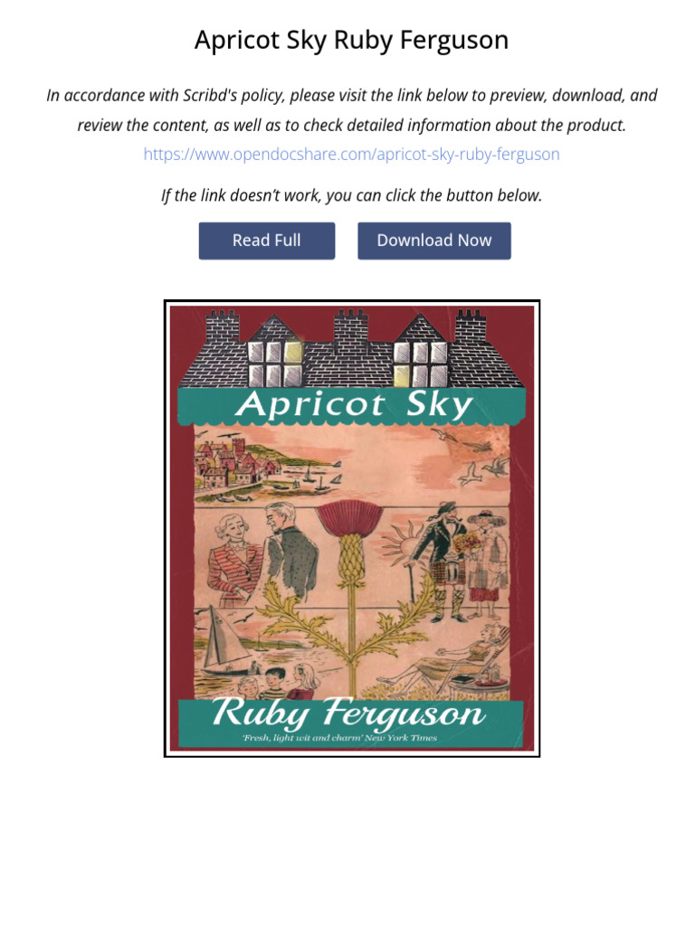 Apricot Sky Ruby Ferguson | PDF