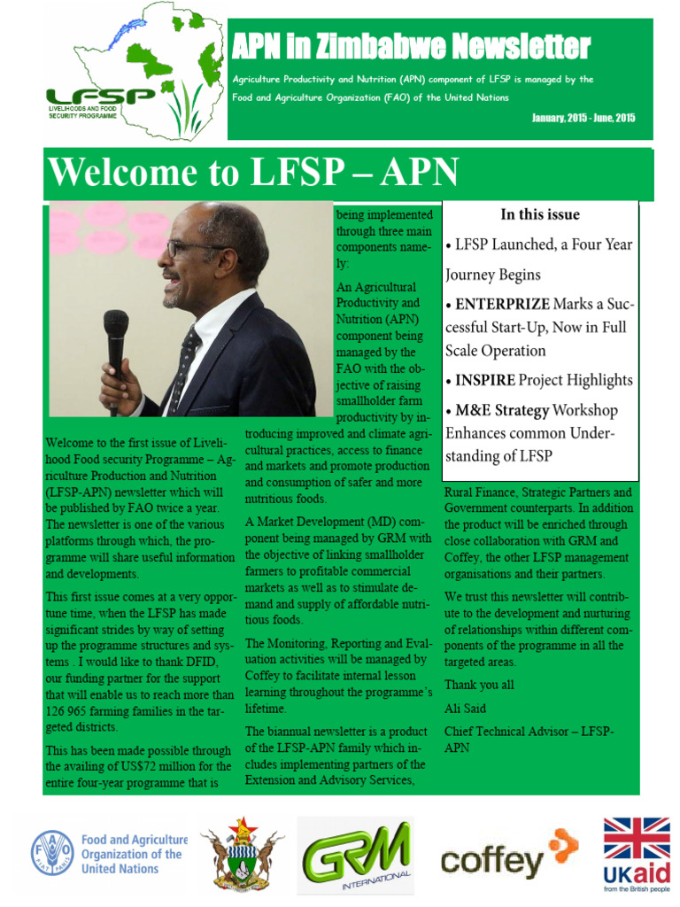 LFSP newsletter page 1 | PDF | Economies | Food Politics