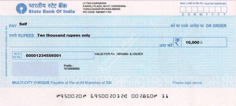 Self Cheque | PDF