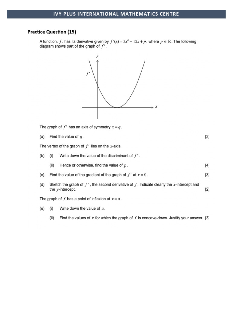 Ivy Plus Math Practice Questions 15-33 | PDF