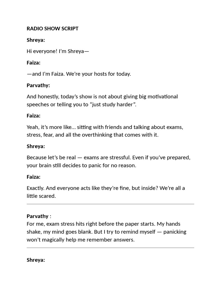 Navigating Exam Stress Together | PDF