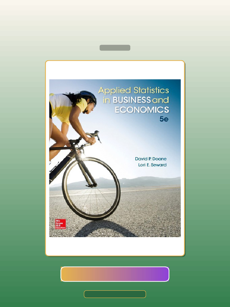 Test Bank for Applied Statistics in Business and Economics 5th Edition ...