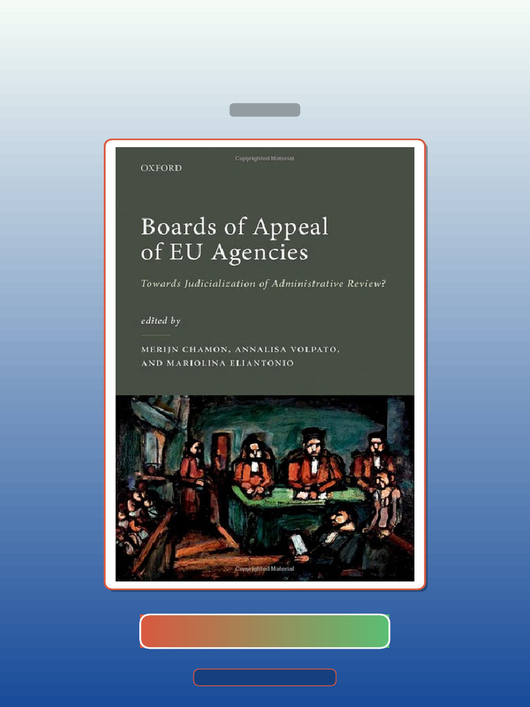 Test Bank for Boards of Appeal of EU Agencies Towards Judicialization ...