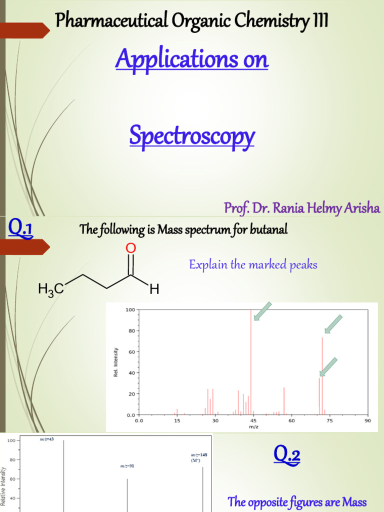 Spectroscopy Applications in Chemistry | PDF | Spectroscopy | Infrared ...