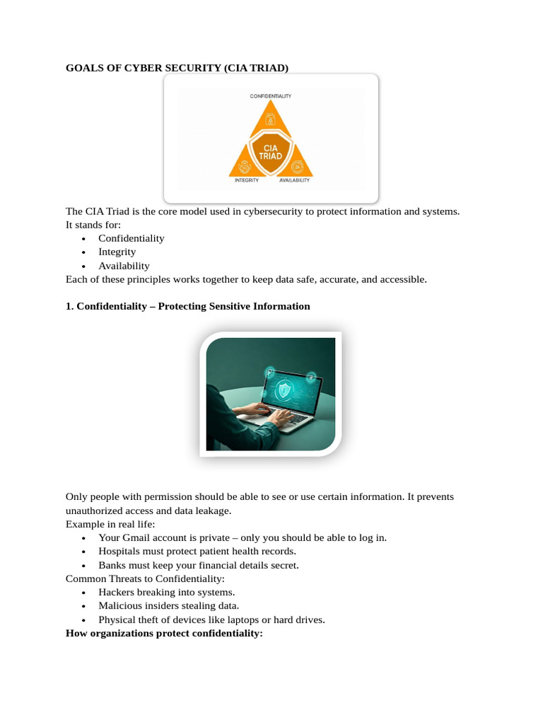 Understanding the CIA Triad in Cybersecurity | PDF | Malware | Computer ...