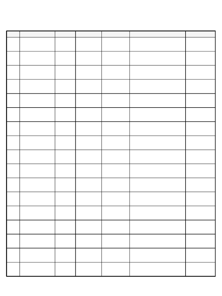 PreSchool Pascal Style Table A4-5 | PDF