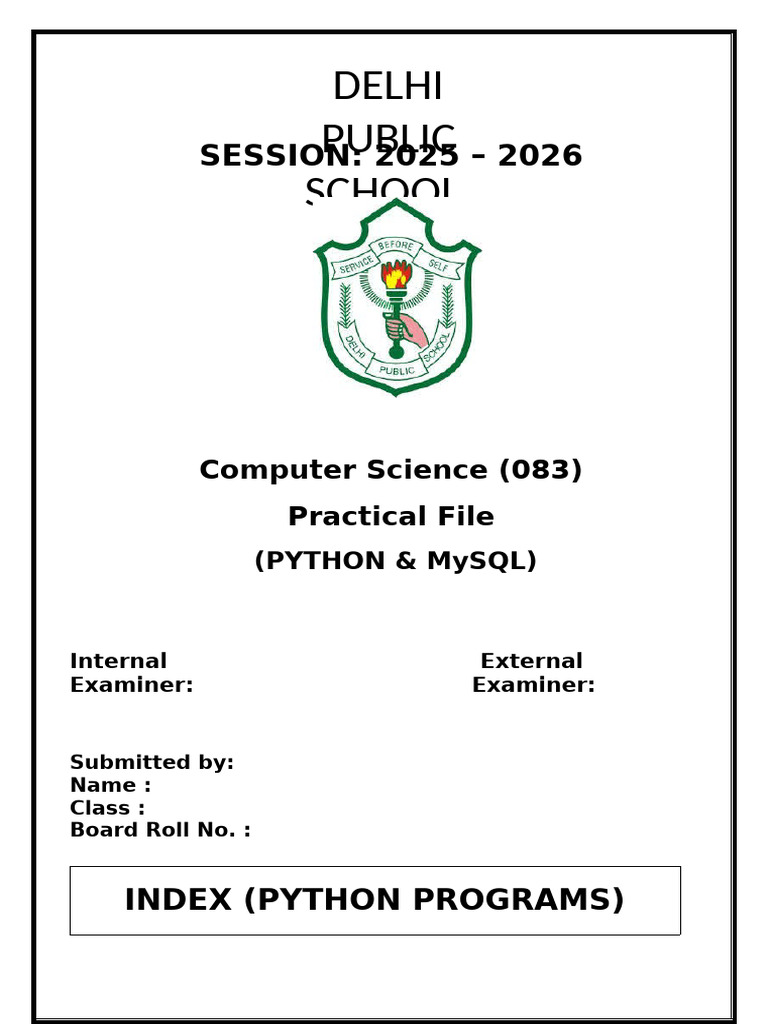 Python & MySQL Practical Programs | PDF | My Sql | Databases
