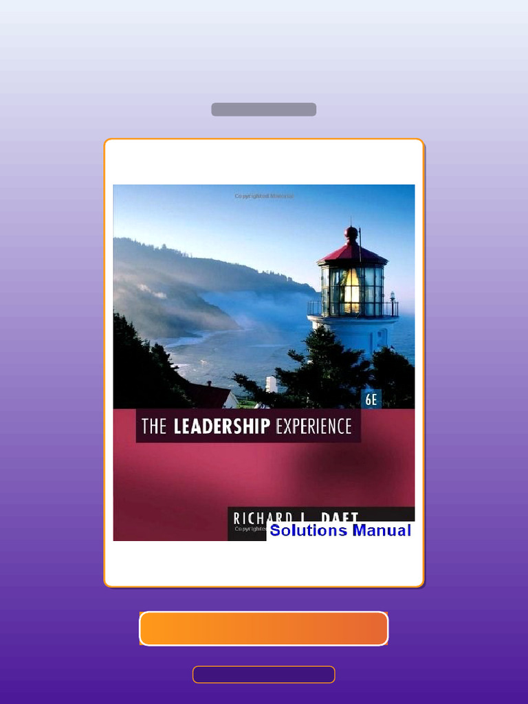 Test Bank for Leadership Experience 6th Edition Daft | PDF | Science ...