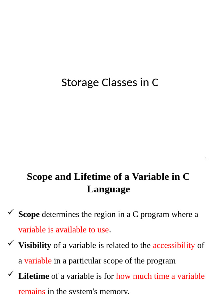 C Variable Scope and Lifetime Explained | PDF | Scope (Computer Science ...