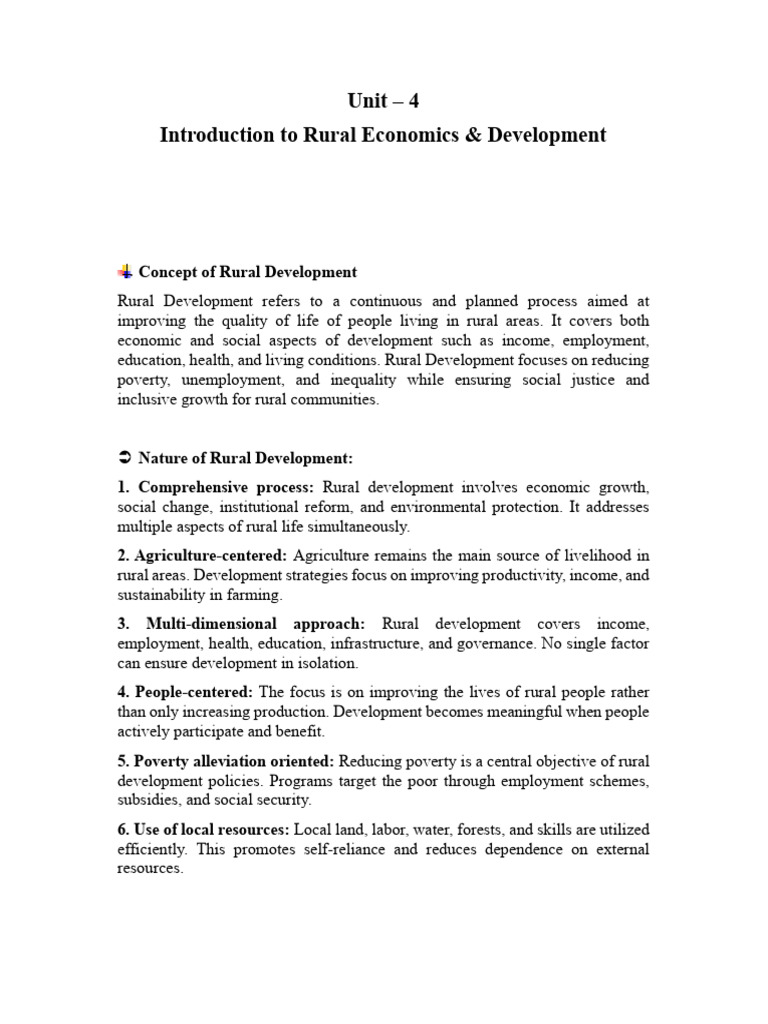 Overview of Rural Development Strategies | PDF | Infrastructure | Poverty