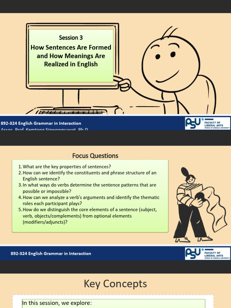 English Sentence Structure and Meaning | PDF | Phrase | English Grammar