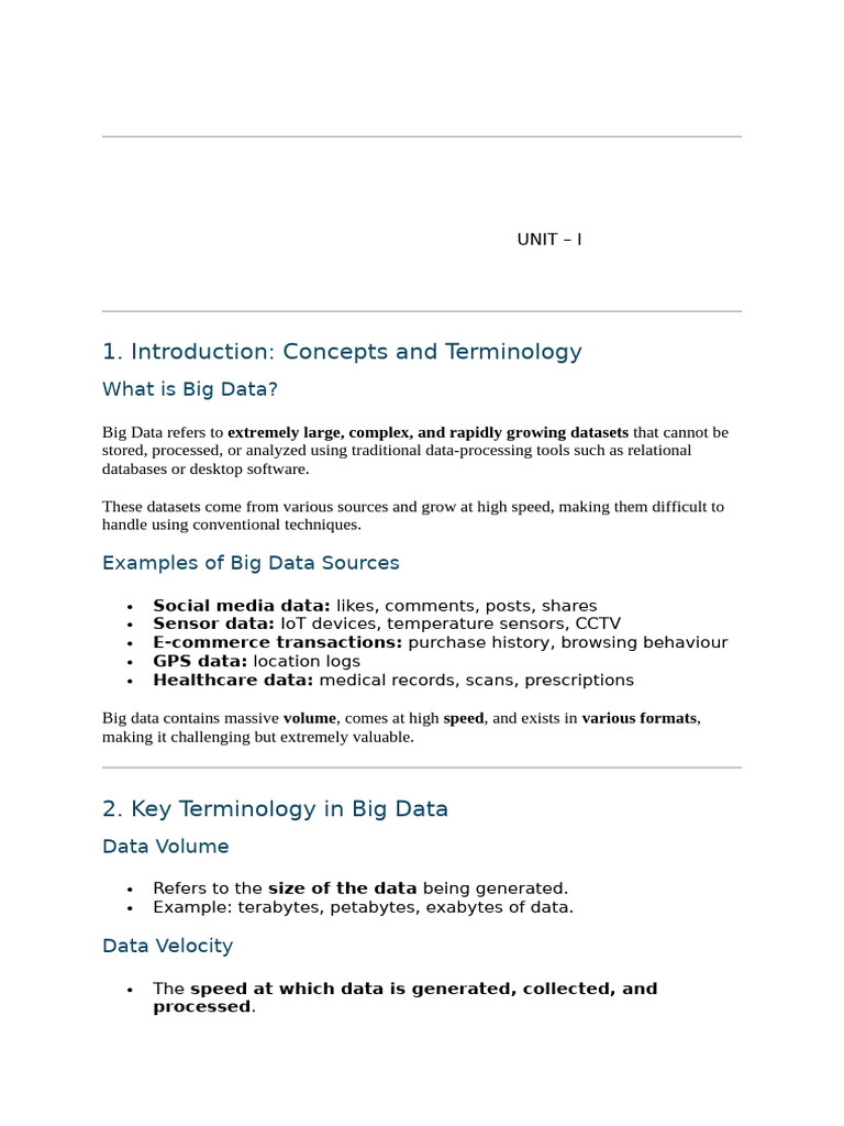Understanding Big Data: Key Concepts | PDF | Data Warehouse | Apache Hadoop
