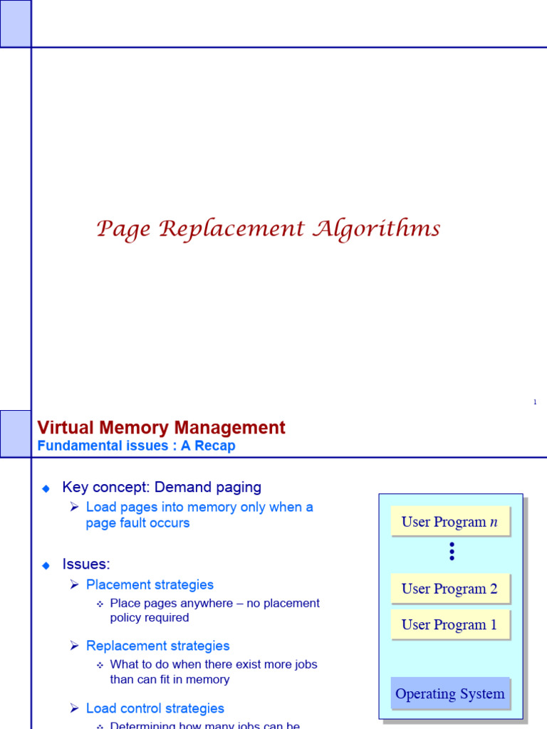 Page Replacement Algo s | PDF | Operating System Technology | Computer ...