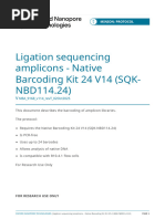 Native Barcoding Kit 24 V14 Protocol | PDF | Dna Sequencing | Dna Ligase