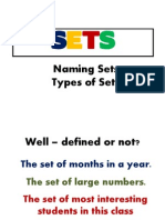 102 - Naming Sets and Types of Sets