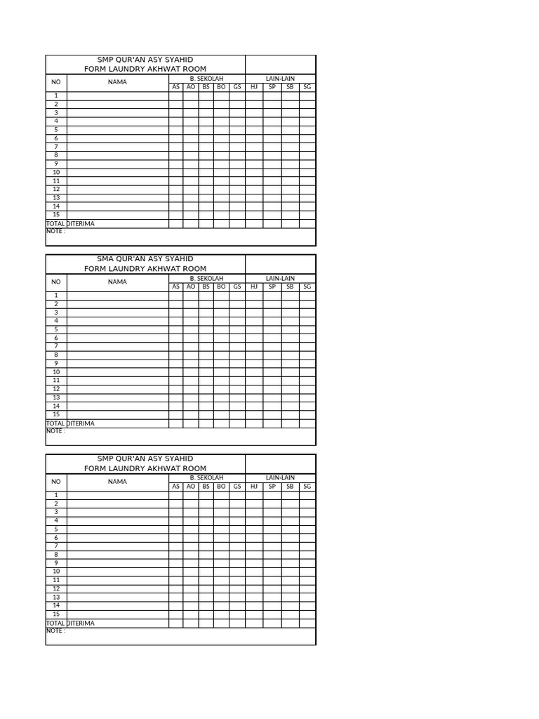 Form Laundry | PDF