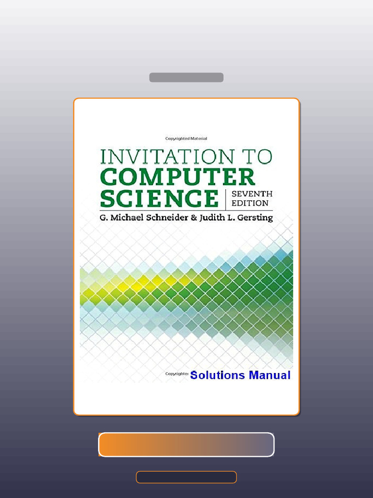 Test Bank for Invitation to Computer Science 7th Edition Schneider ...