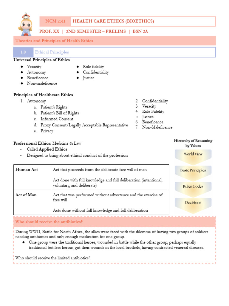 Health Care Ethics: Principles & Patient Rights | PDF | Justice | Crime ...