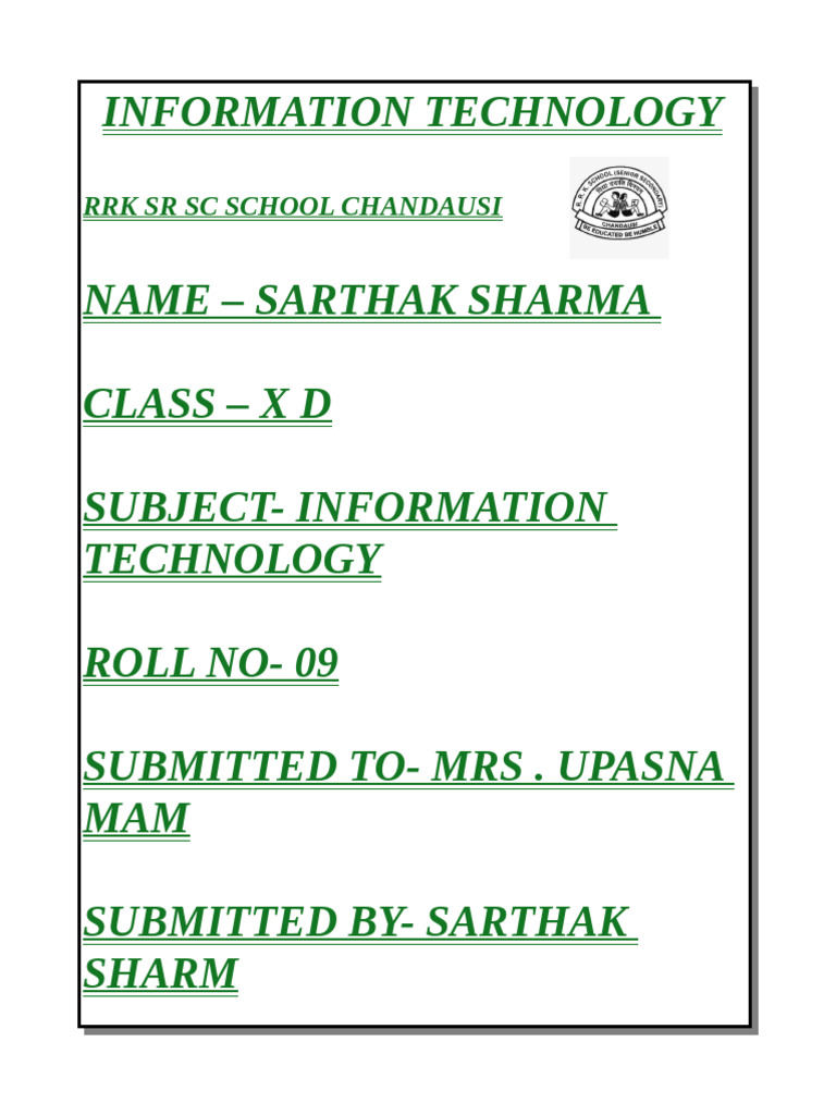 Information Technology Project Overview | PDF | Page Layout | Text