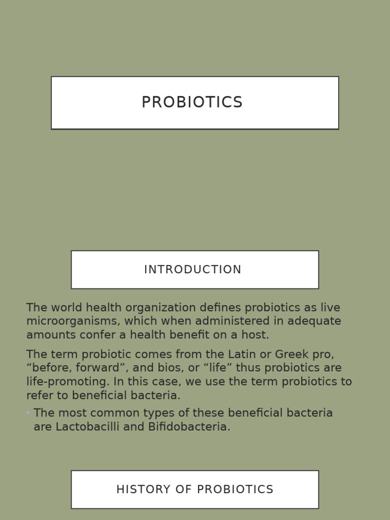 Pro Biotics | PDF | Probiotic | Gastrointestinal Tract