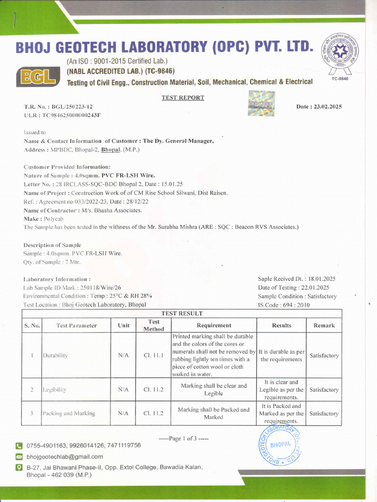 Silwani 4.00 SQMM | PDF