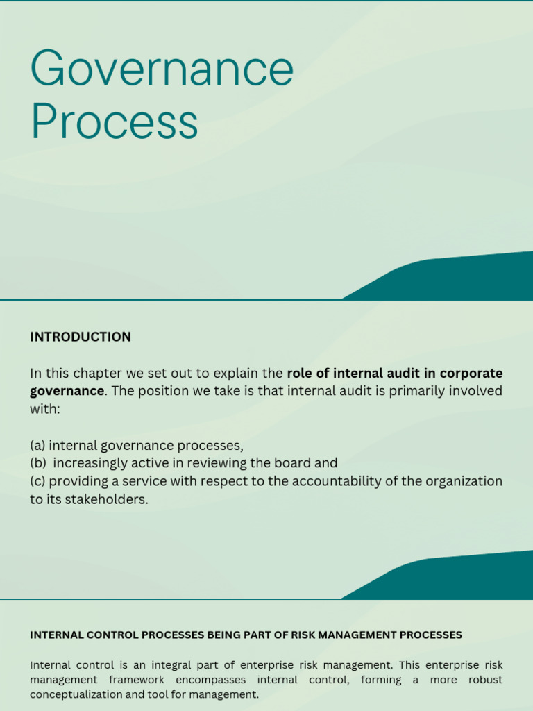 Internal Audit in Corporate Governance | PDF | Internal Audit | Audit