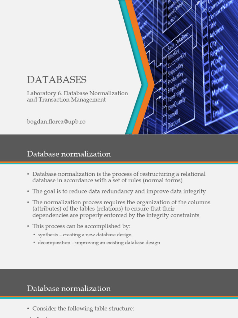 DB L6 Slides | PDF | Database Transaction | Acid