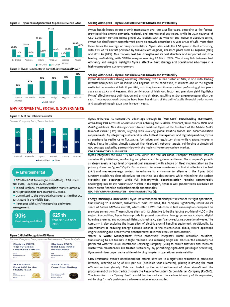 Flynas: Leading Growth in LCC Sector | PDF | Climate Change Mitigation ...