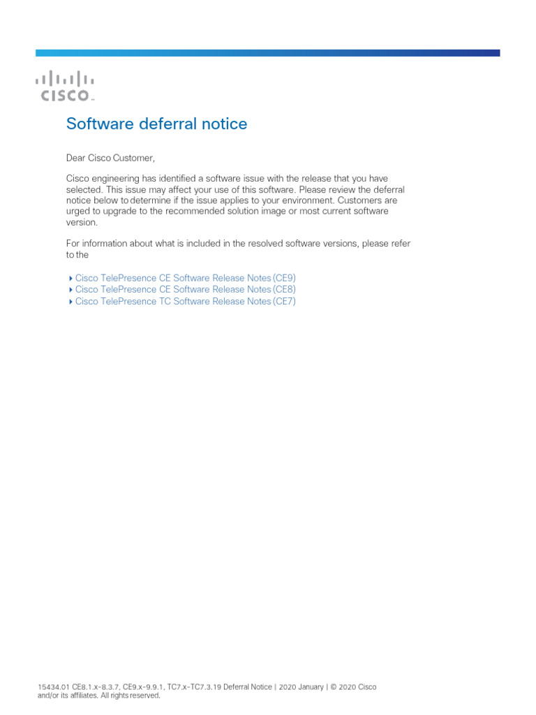 TC7 CE8 CE9 Deferral Notice | PDF | Cyberwarfare | Security