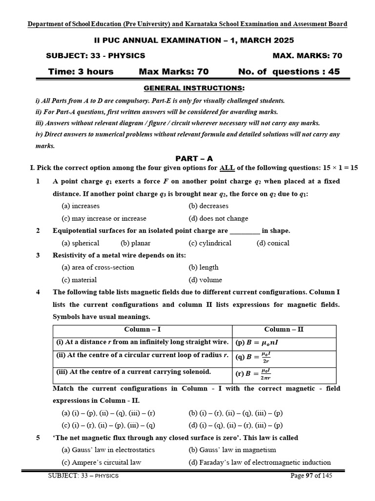 33 Physics QB KM 2025-26 - Extracted - 12300537 | PDF | Electromagnetic ...