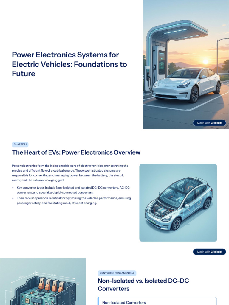 Power Electronics in Electric Vehicles | PDF | Electric Vehicle | Power ...