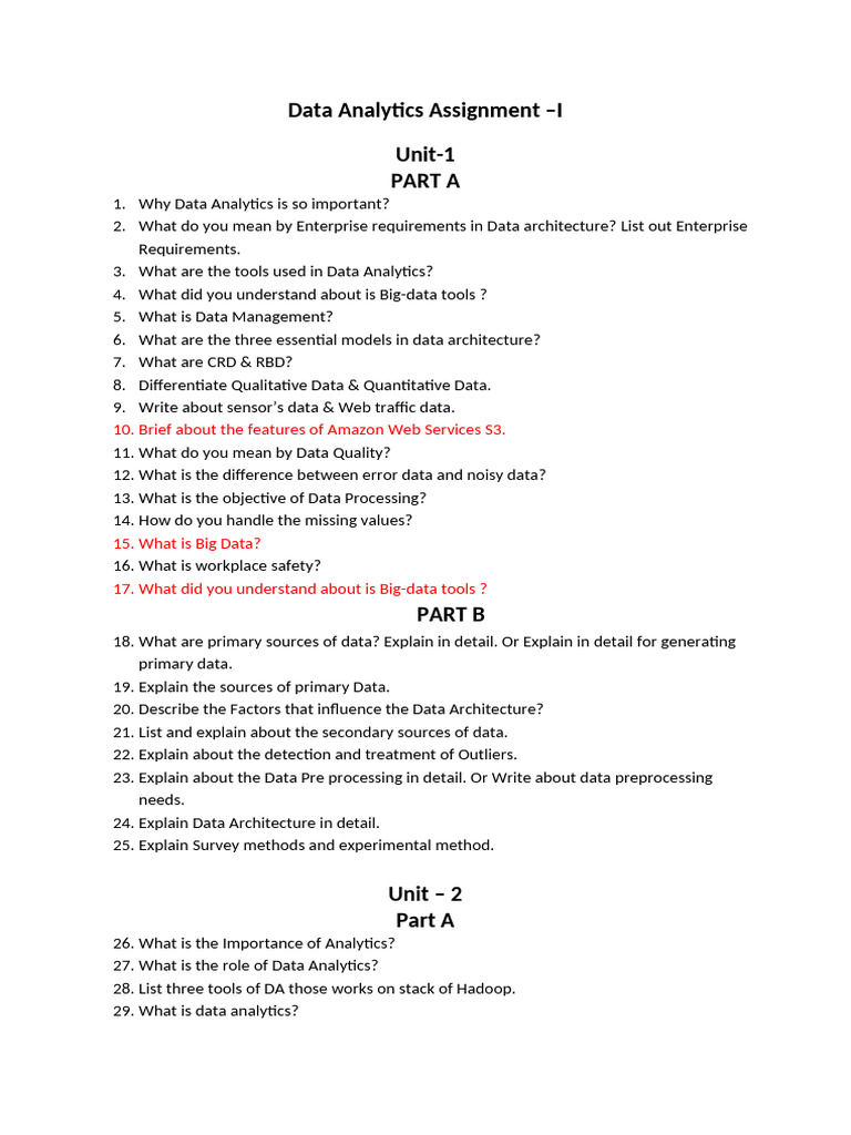 Data Analytics Assignment Overview | PDF | Linear Regression | Errors ...