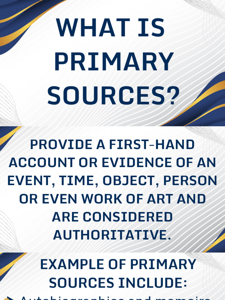 Understanding Primary and Secondary Sources | PDF