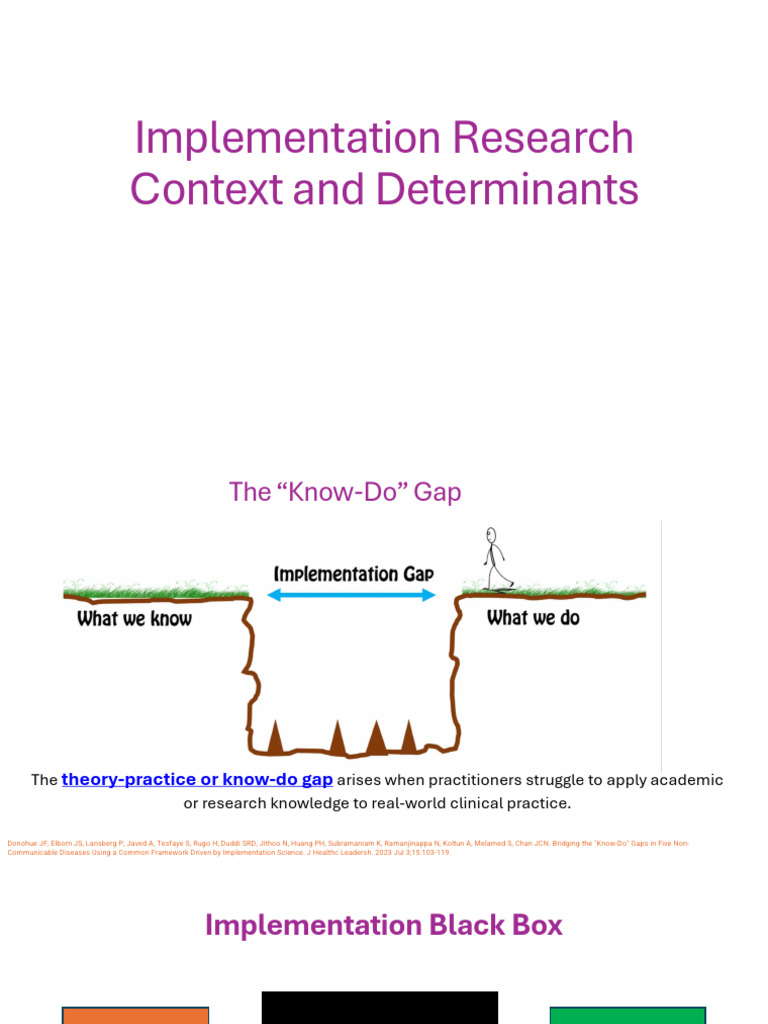 Bridging the Know-Do Gap in Health Care | PDF | Cervical Cancer ...