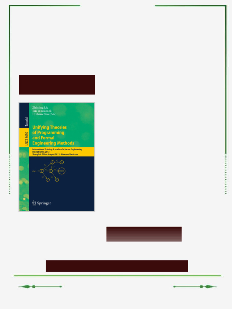 Unifying Theories of Programming and Formal Engineering Methods ...
