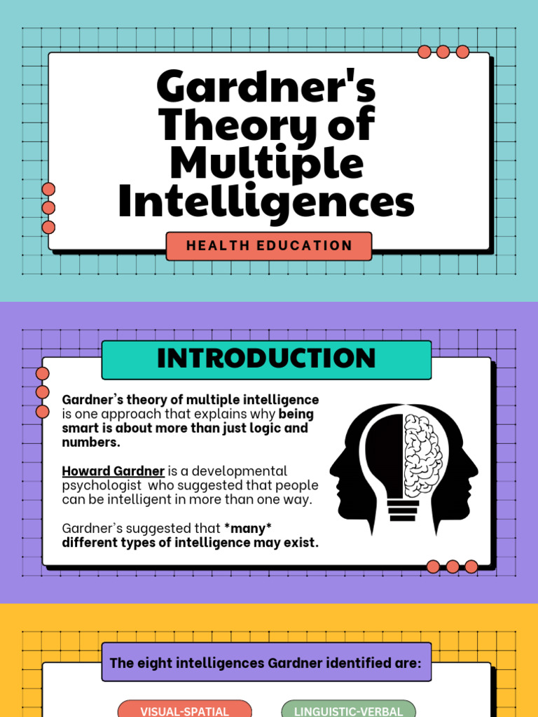 Understanding Gardner's Multiple Intelligences | PDF | Intelligence ...