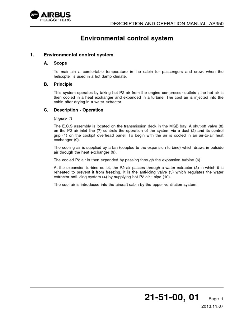 AS350 Environmental Control System Guide | PDF