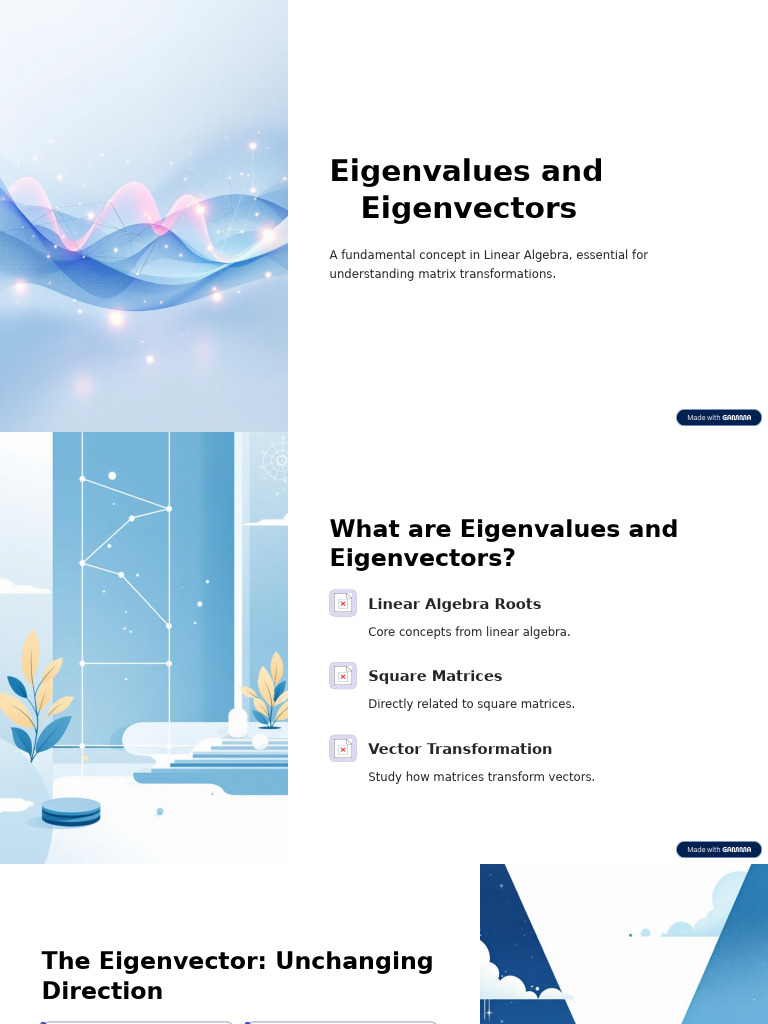 Understanding Eigenvalues & Eigenvectors | PDF