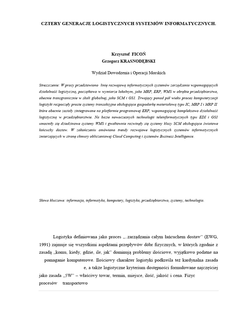 Cztery Generacje | PDF