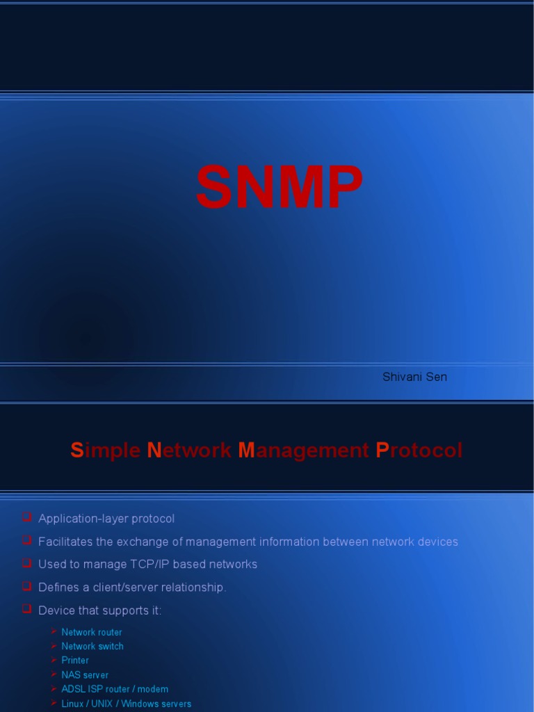Understanding SNMP Protocol Basics | PDF | Communications Protocols ...