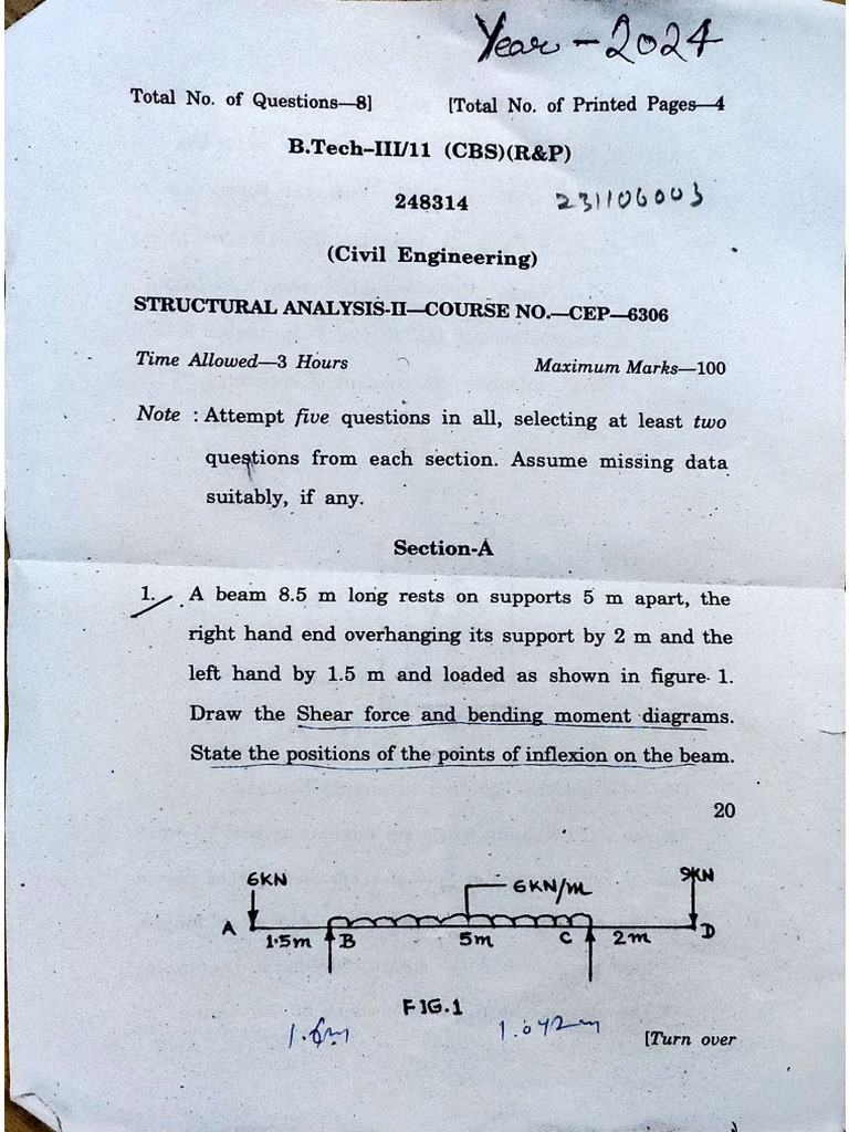 3rd Sem PYQ 2024 1by1 | PDF