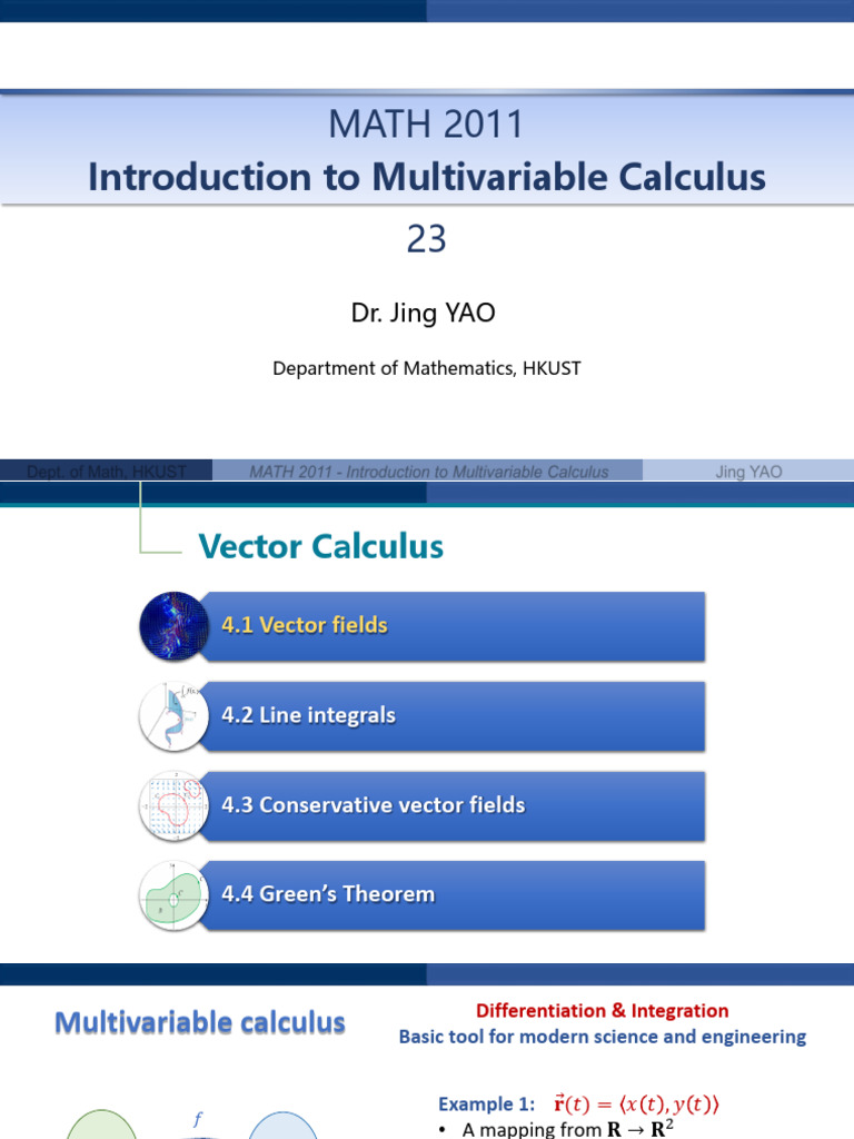 Introduction to Multivariable Calculus | PDF | Gradient | Euclidean Vector