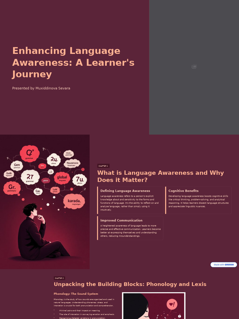 Enhancing-Language-Awareness-A-Learners-Journey (1) | PDF | Semantics ...