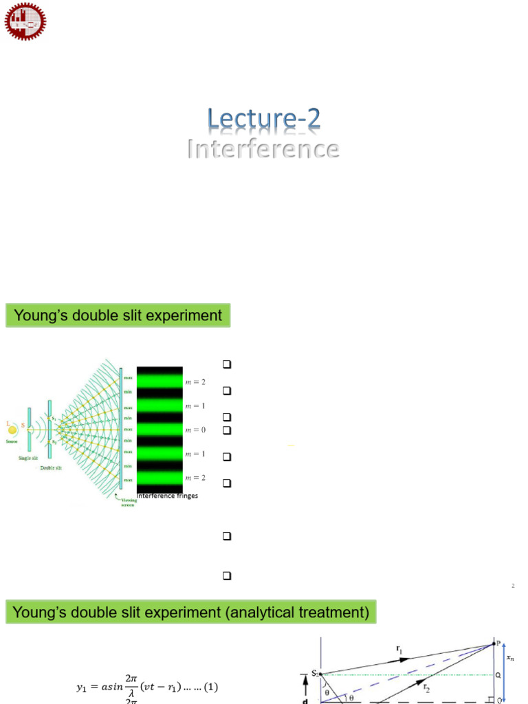 Coherent Light Sources and Interference | PDF | Refraction ...